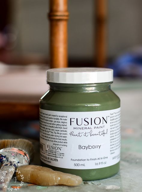 Olive Green Paints, Green Painted Furniture, Side Table Makeover, Color Of The Month, Fusion Paint, Redesign With Prima, Chalk Paint Projects, Painted Chest, Green Paint Colors