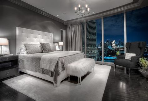 20 Beautiful Gray Master Bedroom Design Ideas - Style Motivation...Beautiful Contemporary Bedroom Design, Design Del Prodotto, Contemporary Bedroom, Beautiful Bedrooms, Dream Bedroom, My New Room, Luxurious Bedrooms, Home Fashion, Home Decor Bedroom