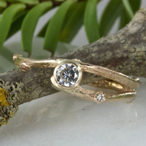 Elvish Ring, Gold Twig Ring, Nature Wedding Ring, Gold Twigs, Handmade Wedding Band, Nature Engagement Ring, Heirloom Rings, Rustic Wedding Rings, Twig Engagement Ring