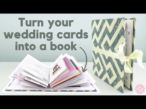 How to Turn Your Wedding Cards into a Book | Simple Book Binding - YouTube Simple Book Binding, Wedding Card Book, Into Books, Card Book, How To Turn, Book Binding, Wedding Card, Journal Notebook, Wedding Cards