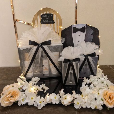 Welcoming groom hampers 💞 Welcome To The Family, Ted Baker Icon Bag, Gift Wrapping, Table Decorations, On Instagram, Instagram