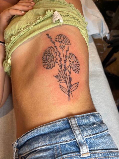 Sibling Flower Tattoo, Matching Tattoos For Siblings, Sibling Tattoos, Birth Flower Tattoos, Matching Tattoos, Birth Flower, Birth Flowers, Flower Tattoos, New Tattoos