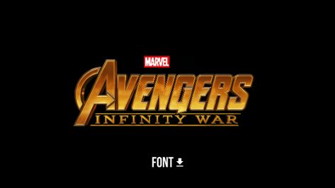 Avengers Infinity War Font For Free. Font Graphic, Avengers Infinity, Marvel Avengers, Avengers, Pie, For Free, Tv, Black