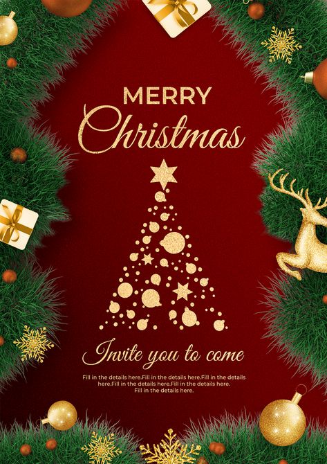 Chrismast Poster, Pikbest Graphic Design Templates, Xmas Poster Design, Poster Noel, Christmas Poster Design Ideas, New Year Poster Design, Chemistry Poster, Merry Christmas Wish, New Year Promotion