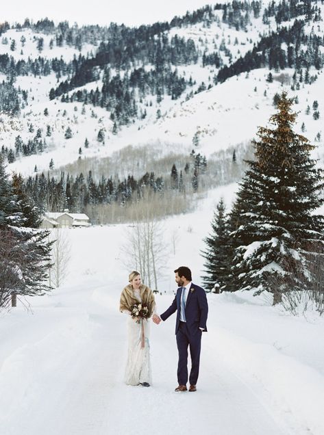 A Winter Vow Renewal in Jackson Hole Winter Vow Renewal, Jackson Hole Winter, Winter Wedding Fur Shawl, Mountain Bridals, Fur Stole Wedding, Winter Wedding Fur, Winter Wedding Bridesmaids, Handwritten Wedding, Bridal Fur