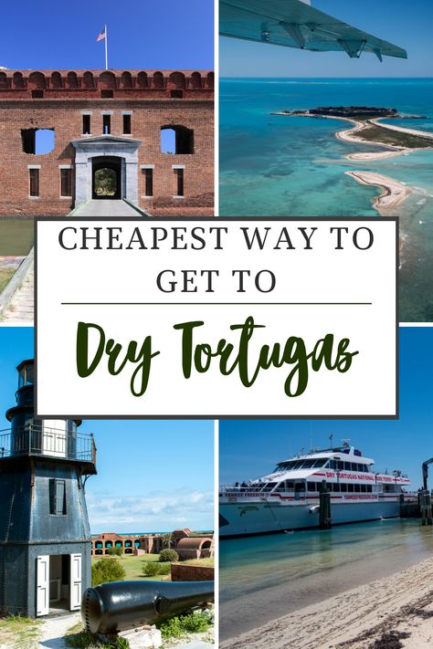 What's the cheapest way to get to Dry Tortugas National Park? Take the ferry on a day trip to Dry Tortugas. You can snorkel, explore Fort Jefferson, enjoy birdwatching, have a picnic on the beach, or just relax in the sun. A day trip to Dry Tortugas is the perfect way to spend a day while in Key West, and the cheapest way to get to Dry Tortugas is by taking the ferry. Dry Tortugas National Park Key West, Florida Keys Road Trip, Southern Road Trips, Picnic On The Beach, Dry Tortugas National Park, Dry Tortugas, Travel Prep, National Park Road Trip, National Parks Trip