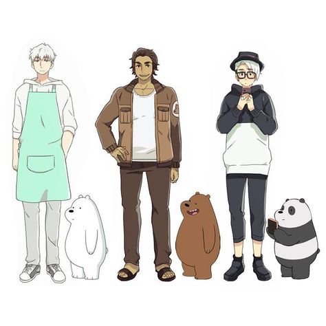 Bear Brothers, Brothers Cartoon, We Bare Bears Human, American Mcgee’s Alice, Ice Bear We Bare Bears, Cartoon Characters As Humans, We Bare Bears Wallpapers, Anime Vs Cartoon, Cartoon As Anime