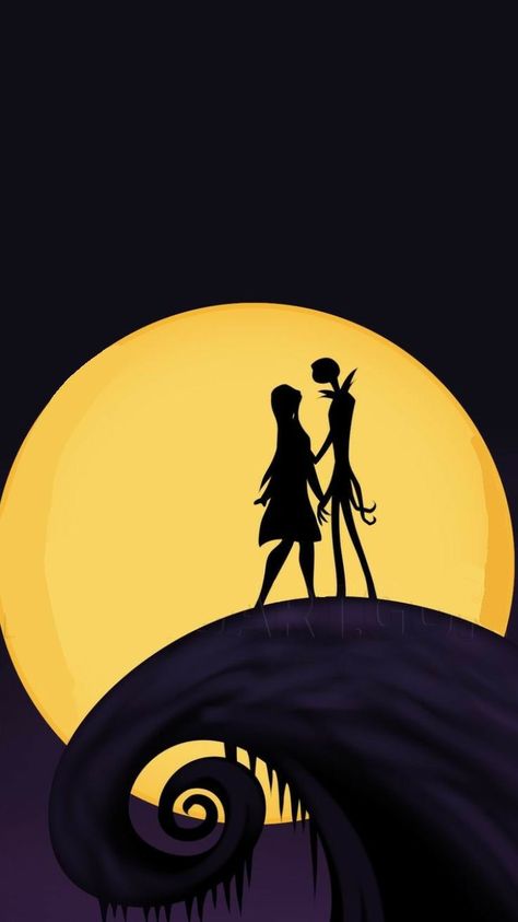 Jack And Sally Aesthetic Wallpaper, Jack Skellington Wallpaper Aesthetic, Sally And Jack Wallpaper, Jack Skellington Wallpaper Iphone, Night Before Christmas Wallpaper, Nightmare Before Christmas Wallpapers, Nightmare Before Christmas Background, Nightmare Before Christmas Wallpaper Iphone, Jack And Sally Wallpaper