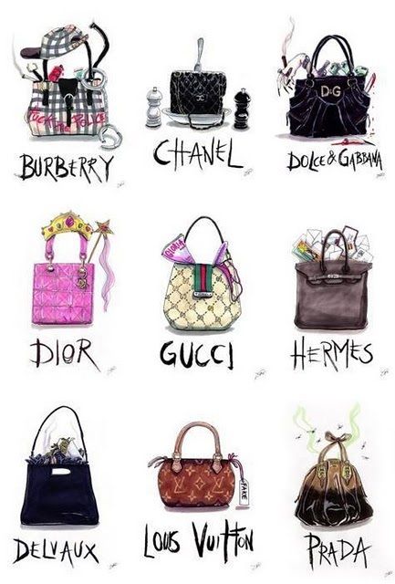 Love this... #handbags #fashion #style #watercolor #illustration #art Chanel 2015, Bag Illustration, Lv Handbags, Olivia Palermo, Handbags Online, Gigi Hadid, Branded Bags, Dolce & Gabbana, Fashion Sketches