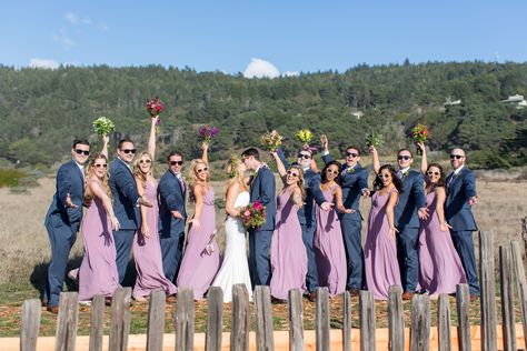 Wedding Party @searanchlodge | @soloeyewear | @coastalposies | @bhldn | wisteria + navy Navy Bridal Parties, Wisteria Wedding, August Wedding, Wedding Theme Colors, Navy Blue Wedding, Wedding Prep, Fall Wedding Colors, Navy Wedding, Colorful Party