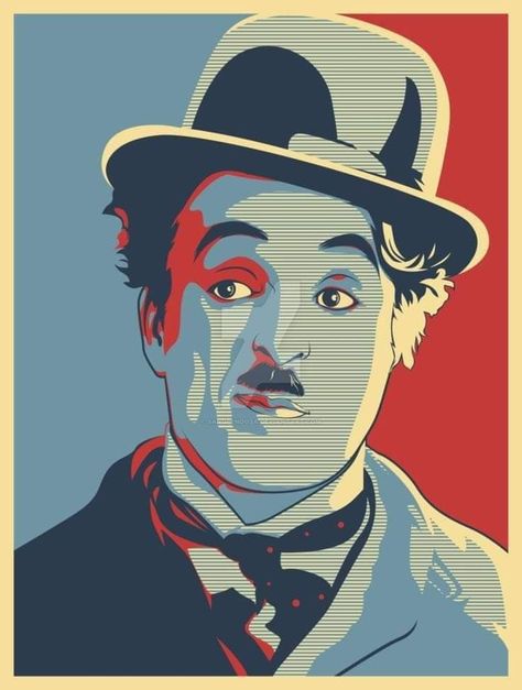 Charlie Chaplin Quotes, Charles Spencer Chaplin, Pop Illustration, Charles Chaplin, Hope Poster, Superhero Wallpaper, Charlie Chaplin, Caricatures, Art Music