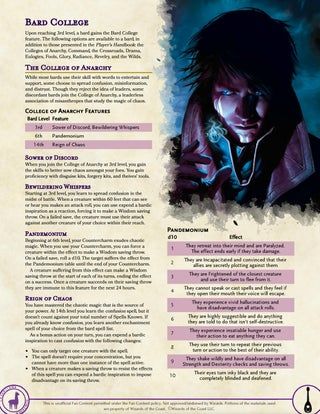 Dnd 5e Bard Subclasses, Dnd Bard Homebrew, 5e Bard Colleges, Dnd 5e Homebrew Bard Subclasses, Dnd Bard Subclass Homebrew, Bard Subclass Homebrew, Bard Homebrew 5e, Bard Subclasses 5e, Bard Colleges Homebrew