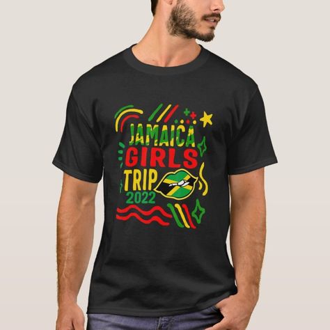 Jamaica Vacation Souvenir There's Just Something A T-Shirt - Jamaica Jamaica Girls, Jamaica Vacation, Girls Trip, Jamaica, Created By, Stars, T Shirt