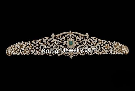 Closed Setting Diamond Vaddanam, Diamond Ottiyanam, Diamond Vaddanam Design, Chokers Indian, Diamond Vaddanam, Diamond Chokers, Vaddanam Designs, Uncut Diamond Necklace, Diamond Necklace Indian