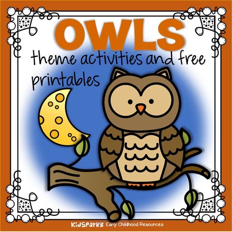 Owls theme activities, printables and games to make that can be used when planning lessons and curriculum for preschool, pre-K and Kindergarten children. Owls Kindergarten, Owl Preschool, Teachers Activities, Owl Activities, Birds Pet, Games For Preschool, Birds Colorful, Stuffed Owl, Worksheet Preschool