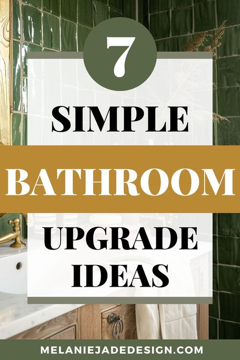 Transform your bathroom into a luxurious retreat with these 7 simple upgrade ideas! From elegant fixtures to soothing color palettes, discover how easy it is to infuse spa-like luxury into your space. Perfect for anyone looking to add a touch of indulgence to their daily routine. 🛁✨ #BathroomDesign #LuxuryHome #SpaInspired Warm Living Room Design, Modern Farmhouse Powder Room, Farmhouse Powder Room, Latest Bathroom Trends, Interior Design India, Jade Design, Bathroom Upgrade, Zen Bathroom, Bathroom Inspiration Modern