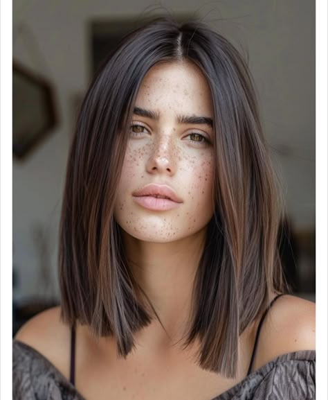 Long Bob Straight Hair, Long Bob Straight, Long Bob Hairstyles Straight, Bob Haircut Long, Curtain Bangs Layers, Very Long Bob, Long Bob Cut, Straight Bob Cut, Straight Long Bob