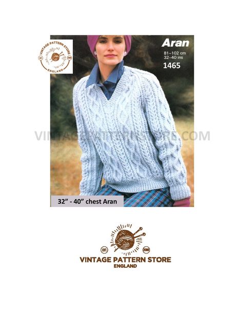 Vintage Cardigan Pattern, Cable Knit Sweater Pattern Free, Easy Sweater Knitting Patterns, Cable Knit Sweater Pattern, Aran Knitting, Aran Jumper, Aran Knitting Patterns, Cable Jumper, Knitting Patterns Free Sweater