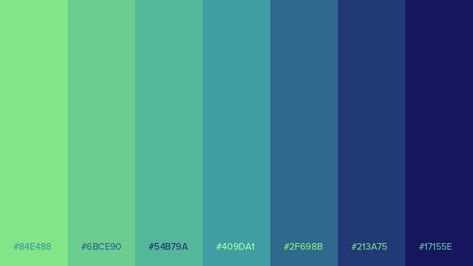 Green And Aqua Color Palette, Science Color Palette, Blue Green Color Palette, Color Names Chart, Flat Color Palette, Html Color Codes, Christmas Color Palette, Color Design Inspiration, Hex Color Palette