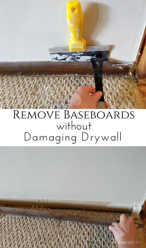 How to Remove Baseboards - Bitterroot DIY How To Remove Baseboards, Remove Baseboards, Removing Baseboards, Sparkle Floor, Daily Cleaning Routine, Homemade Toilet Cleaner, Hardwood Floor Cleaner, Cleaning Painted Walls, Routine Tips