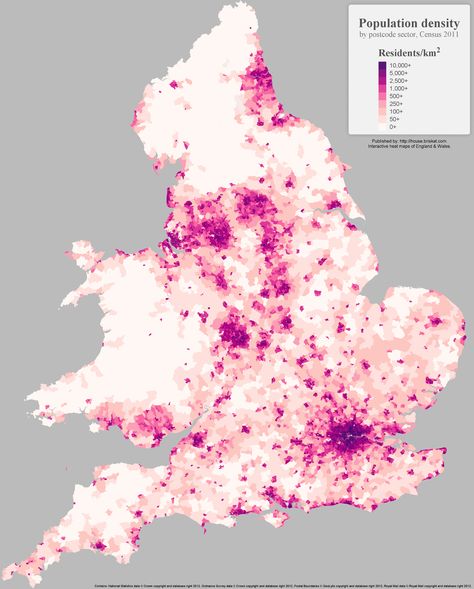 Briskat. “England & Wales Population Density Heat Map.” Medium, Medium, 20 Mar. 2019, medium.com/@briskat/england-wales-population-density-heat-map-26a28a2b6091. Heat Map Design, Choropleth Map, Cartography Design, Urban Mapping, Population Density, Conceptual Sketches, Urban Design Graphics, Data Map, Architecture Panel