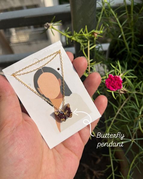 Resin pendant with preserved flower petals. ✨🤌 Get yours for ₹350 FREE SHIPPING 📦 DM/Comment for enquiries. 🔖 #ástvinur #smallbusinessindia #jewellery #resincraft #necklace #handmade #exploremore #indianartist #resinartindia #resinjewelry #resinartwork #resinjewellery #aesthetic #huggies #accessories #giftforher #pendant #handmade #personalisedgifts #resinpendant #resinpendants #uniquegifts #giftsforher #fyp #india #madetoorder #handmadejewelry #presevedflower Resin Ideas, Resin Artwork, Indian Artist, Resin Pendant, Butterfly Pendant, How To Preserve Flowers, Necklace Handmade, Flower Petals, Resin Jewelry