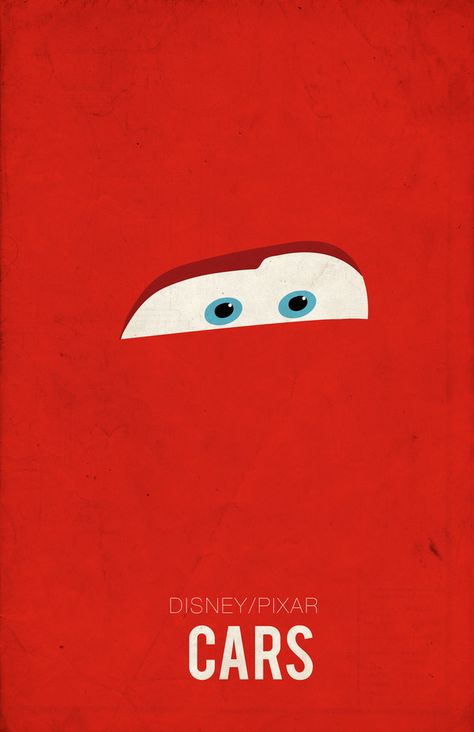 Cars Pixar Poster, Minimalist Movie Posters, Disney Poster, Animated Movie Posters, Disney Movie Posters, Best Movie Posters, Film Posters Minimalist, Minimalist Movie Poster, Disney Posters