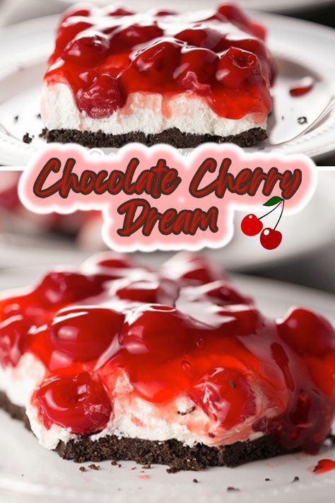 Oreo Cherry Dessert, Recipes Using Oreo Pie Crust, No Bake Cherry Cheesecake Cookie Lasagna, Strawberry Oreo Dessert, Cherry Dream Dessert, Recipes With No Bake Cheesecake Filling, Cherry Delight Dessert Cream Cheeses, Cherry Cream Cheese Dessert, Cherry Delight Dessert