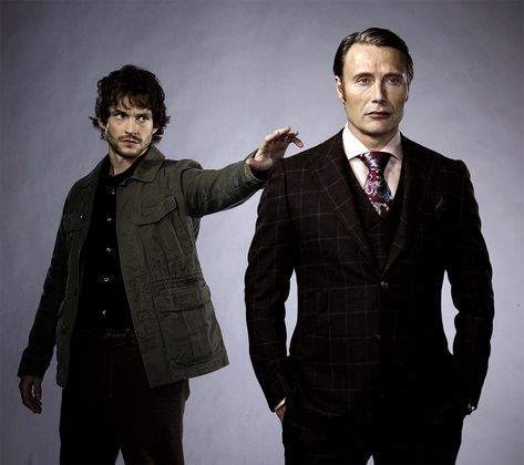 Mads Mikkelsen As Hannibal Lecter & Hugh Dancy As Will Graham Season 2  publicity shots Hannibal Season 2, Hannibal Cast, Hannibal Lecter Series, Hannibal Funny, Hannibal Tv Show, Will Graham Hannibal, Hannibal Tv Series, Bryan Fuller, Sokcho