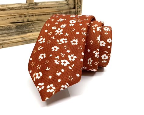 Orange Dress For Wedding, Groomsmen Attire Black, Fall Groomsmen, Mens Neckties, Fall Ties, Mens Dress Outfits, Groomsmen Ties, Floral Necktie, Floral Bow Tie