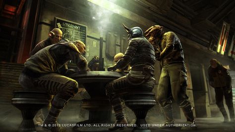 Star Wars 1313, George Lucas Star Wars, Edge Of The Empire, Concept Art World, Star Wars Concept Art, Star Wars Character, Bounty Hunters, Star Wars Rpg, Dead Space