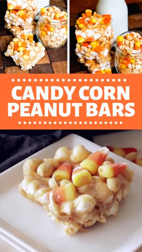 Candy Corn Bars, Candy Corn Desserts, Peanut Bars, Snack Halloween, Candy Corn Recipe, Recipe For A Crowd, Peanut Bar, Fall Snacks, Homemade Candies