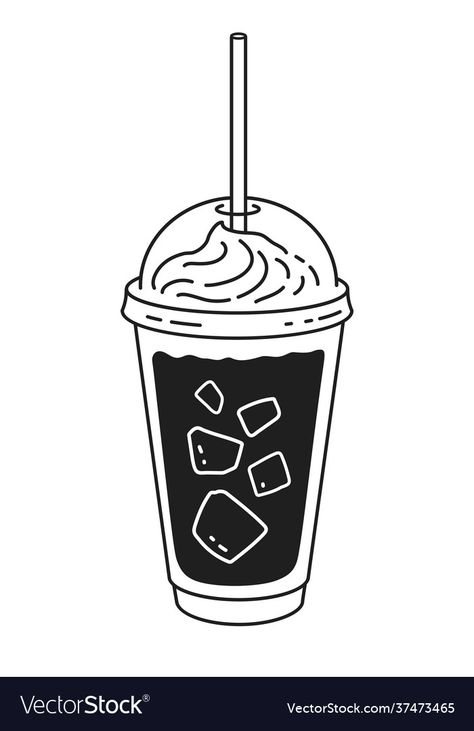 Cold Coffee Illustration, Coffee Silhouette, Coffee Vector Illustration, Minimalistic Line Art, Coffee Vector, Mehndi Designs Bridal Hands, Cafe Cup, Coffee Shop Logo, Line Art Illustration