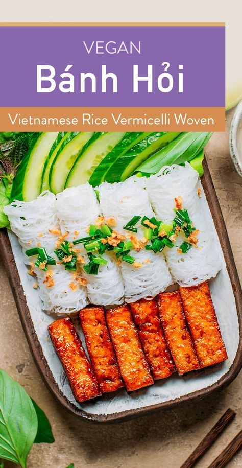 Nem Nuong, Vegan Egg Rolls, Glazed Tofu, Vietnamese Rice, Vegan Recepies, Vietnamese Spring Rolls, Vegan Fish, Viet Food, Rice Vermicelli