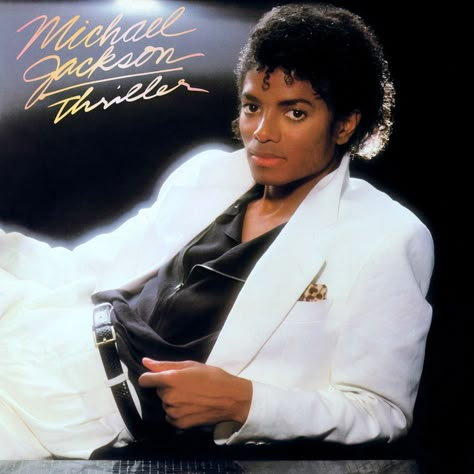 Michael Jackson - Thriller (1982) Clean Songs, Bad Cosplay, Michael Jackson Billie Jean, Thriller Album, Michael Jackson Vinyl, Album Cover Collage, Music Rnb, Best Album Covers, Michael Jackson Images