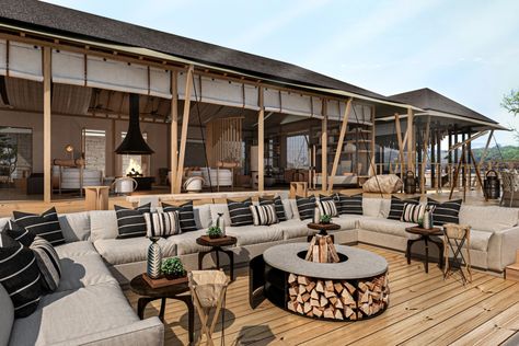 Your Next Safari Lodge Could Be a Marriott—We Took a Closer Look - AFAR Hotel Rewards Programs, Luxury African Safari, Best Romantic Getaways, Luxury Safari Lodge, Masai Mara National Reserve, Marriott Bonvoy, Luxury Safari, Fire Pit Area, Family Tent