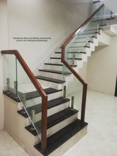 if you are looking here some most beautiful home stair case design ideas Case Design Ideas, Staircase Glass Design, Glass Staircase Railing, Home Stairs, Balcony Glass Design, Window Glass Design, Staircase Interior Design, House Front Door Design, Staircase Designs