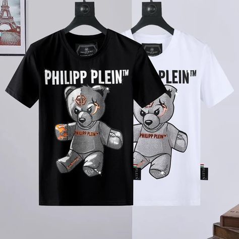 Philipp Plein T Shirt, Pocket Stitching, Long T, Hip Hop Streetwear, Long T Shirt, T Shirt Style, Bear T Shirt, Streetwear Tshirt, Philipp Plein