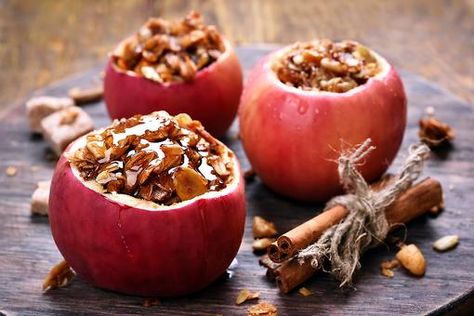 Cashew Cream Dessert, Apple Tea Cake, Easy Baked Apples, Dr Fuhrman, Baked Cinnamon Apples, Healthy Gourmet, Baking Measurements, Apple Recipe, Dried Blueberries