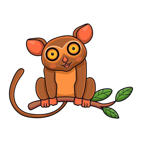 Tarsier Drawing, Monkey Graphic, Zoo Art, Monkey Illustration, Bohol Philippines, Peeking Cat, Tiger Drawing, Physical Activities For Kids, Jungle Tropical