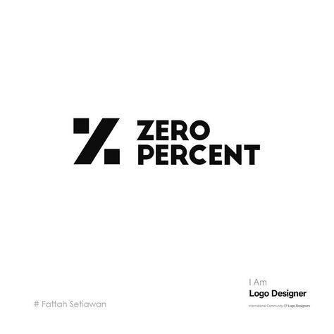 Zero Percent logo by @fattah.me . . . . My name is Fattah Setiawan ( @fattah.me ) and I’m a graphic designer from Indonesia. I have been… Zero Logo Design, Minimal Logo Design Typography, Zero Logo, Mega House, Name Logo Design, Minimalist Logos, Text Logos, Streetwear Logo, Design Studio Logo