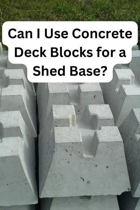 Discover if Concrete Deck Blocks are the Perfect Foundation for Your Shed! 🔼🔼 Click link Above 🔼🔼 Learn how to create a sturdy base for your shed with concrete blocks. #ShedBase #DIY #ConcreteBlocks #BackyardProjects #HomeImprovementTips #OutdoorLiving Shed Base Foundation, Shed Base Ideas Foundation, Shed Foundation Ideas, Concrete Blocks Diy, Concrete Base For Shed, Cinder Block Foundation, Concrete Deck Blocks, Deck Blocks, Shed Foundation