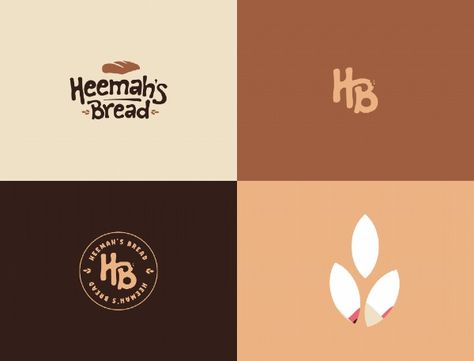 Heemah's Bread, Brand Identity Design, Logo Design Bread Logo Design Ideas, Bread Logo Design, Bread Logo, Bread Bakery, Bakery Logo, Bakery Logo Design, Bakery Bread, Branding Logo Design, Adobe After Effects