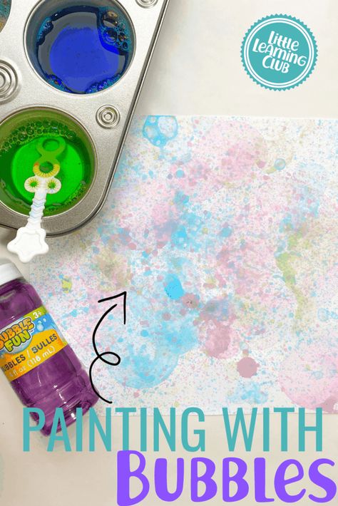 Painting With Bubbles, Preschool Outdoor Activities, Bubble Activities, Toddler Daycare, Outdoor Activities For Toddlers, Maluchy Montessori, Toddler Outdoor, Bubble Painting, Fun Activities For Toddlers