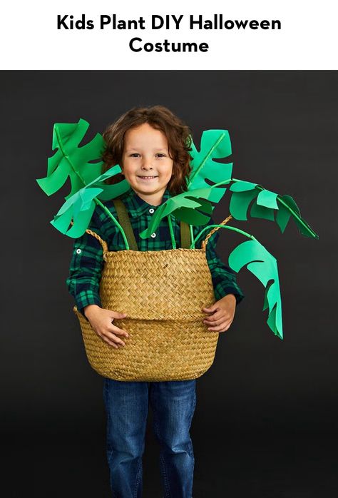 House Plant Costume, Plant Costume, Emoji Halloween Costume, Easy Homemade Halloween Costumes, Nature Costume, Original Halloween Costumes, Costumes 2023, Easy Diy Costumes, Baby Kostüm