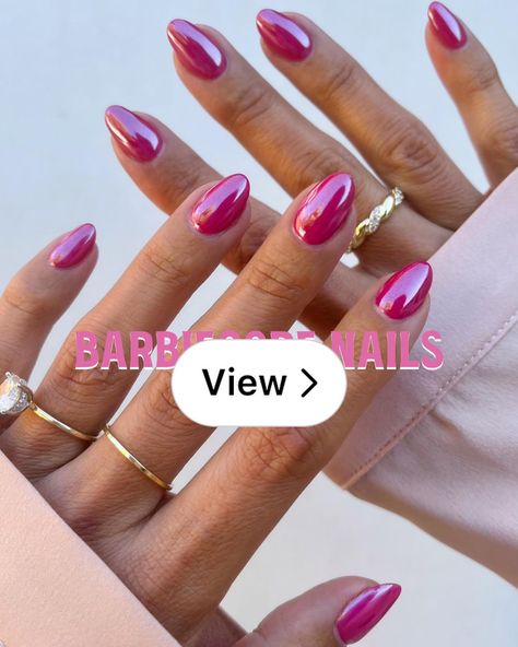 Lemon8 · Barbie Pink Chrome Nails 💖 · @Laci Sundays Barbie Chrome Nails, Full Chrome Nails, Pink Chrome Nails, Pink Chrome, Chrome Powder, Life Board, Pink Coat, Chrome Nails, Color Names