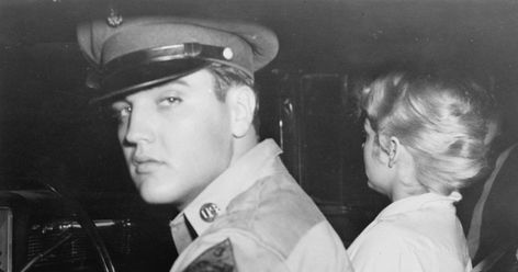 Elvis Presley's dating history consists of beautiful girlfriends and ex-wife Priscilla Presley — see a full list of the late singer's many relationships! Anita Wood, Elvis Today, Elvis Presley Army, Army Outfit, Fort Hood, Young Elvis, Army Day, Chuck Berry, Priscilla Presley