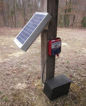 Solar-powered electric fencing by Jeffrey Yago, P.E., CEM Solar Powered Electric Fence, Mk Outfits, Solar Electric Fence, Electric Fencing, Solar Power Energy, Horse Fencing, Solar Power House, Fencing & Gates, Best Solar Panels