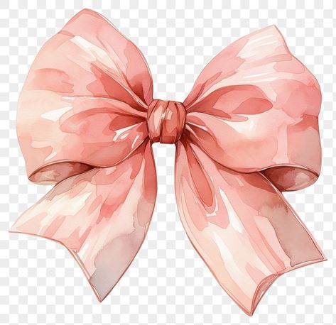 Bow Watercolor, Bow Painting Art, Flowers Clipart, Watercolor Bow, Ribbon Illustration, Bow Png, Bow Illustration, Bow Drawing, Bow Art