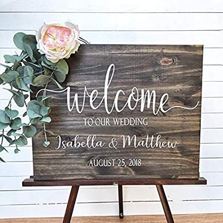 Wedding Easel Sign, Wedding Easel, Wood Wedding Signs Rustic, Wedding Entrance Sign, Sign Lettering, Wedding Chalkboard Signs, Wedding Entrance Decor, Wedding Signs Diy, Wooden Wedding Signs